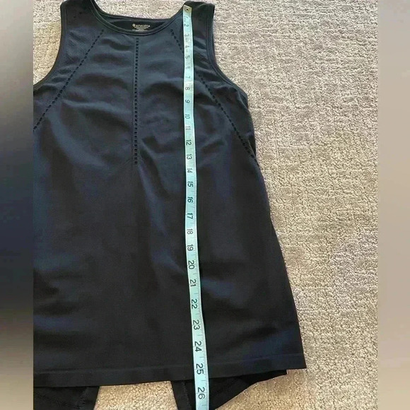 Athleta Foothill Seamless Split Back Tank Size XS | Color Black - Picture 8 of 12
